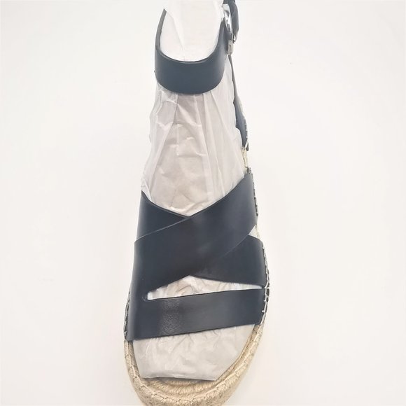 Marc Fisher Raffa Espadrille Platform Sandal size 9.5 leather - Picture 2 of 11